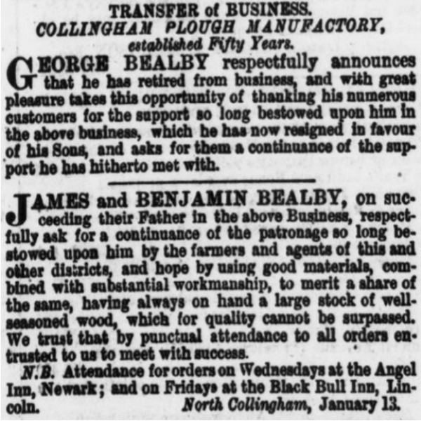 Image. Stamford Mercury. 27th January 1871.